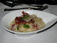 Risotto at Fazaris during Friday brunch