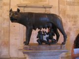 She wolf with Romelus and Remus at Palazzo_dei_Conservatori
