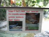A funny sign at Dusit zoo