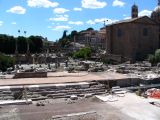 View to Forum from Via dei fori Imperiali