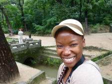 Nikki at the secret garden in Seoul