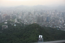View from cable car station