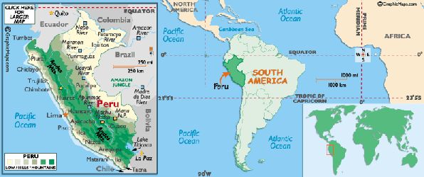 Map of Peru